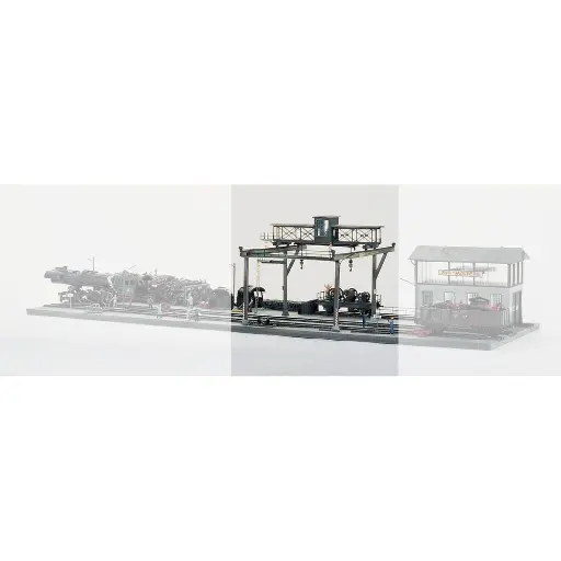 [PI61102] Grue Portique & cabine opérateur PIKO 61102 - HO 1/87 - 210x190x160mm