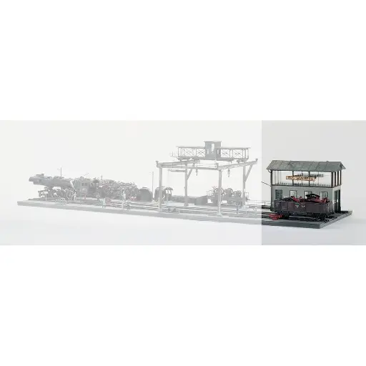 [PI61101] Atelier de réparation ferroviaire PIKO 61101 - HO 1/87 - 210x230x106mm