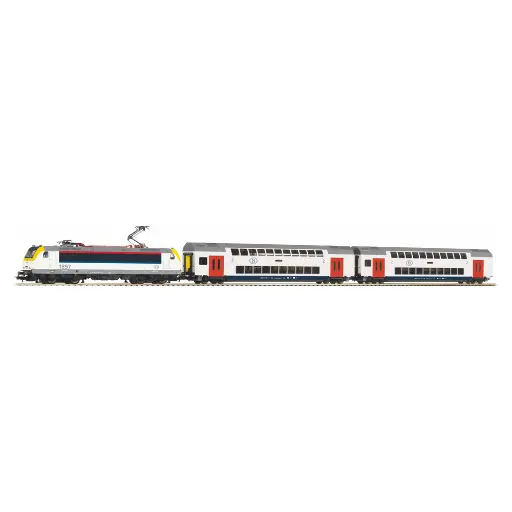 [PI59108] Set de départ SmartControl WLAN, train de voyageurs à 2 étages - Piko 59108 - HO 1/87 - SNCB - Ep VI - Digital - 2R