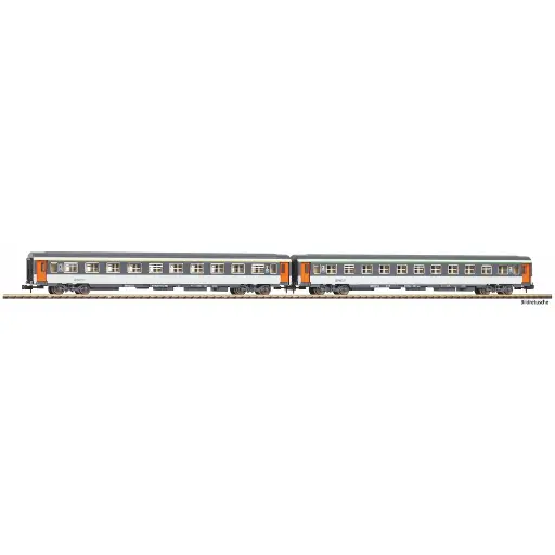 [PI94505] Coffret 2 Voitures à Compartiments - Piko 94505 - N 1/160 - SNCF - EP IV/V - 2R