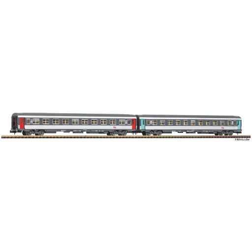 [PI94507] Coffret 2 Voitures à Compartiments - Piko 94507 - N 1/160 - SNCF - EP VI - 2R