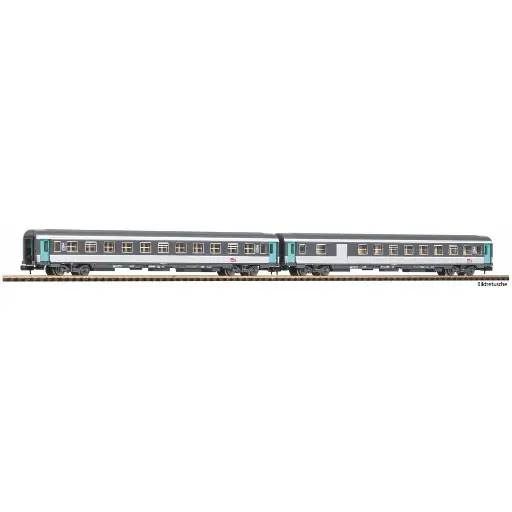 [PI94508] Coffret 2 Voitures à Compartiments - Piko 94508 - N 1/160 - SNCF - EP VI - 2R