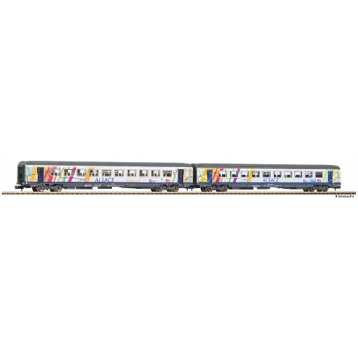 [PI94509] Coffret 2 Voitures Corail "ALSACE" - Piko 94509 - N 1/160 - SNCF - EP VI - 2R