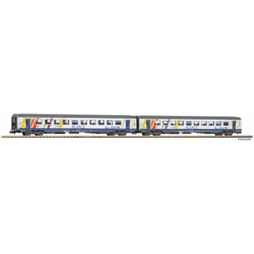 [PI94510] Coffret 2 Voitures Corail "ALSACE" - Piko 94510 - N 1/160 - SNCF - EP VI - 2R