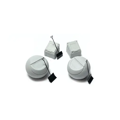 [87T221037] Conteneurs à sel/sable gris avec pelles - 87TRAIN 221037 - HO 1/87