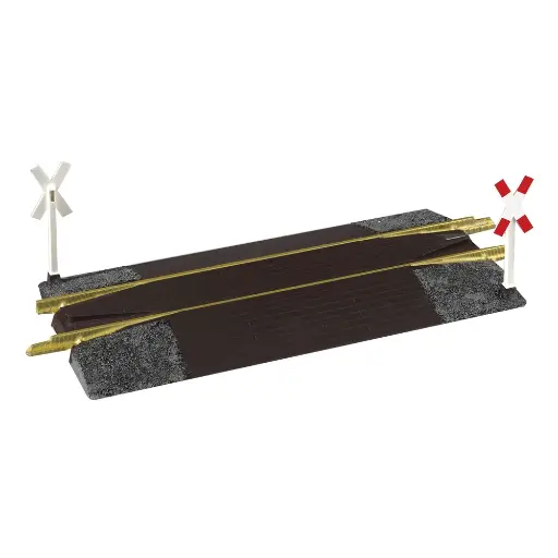[PI35281] Passage à niveau avec dispositif d'enraillement PIKO G 35281 - G 1/22.5