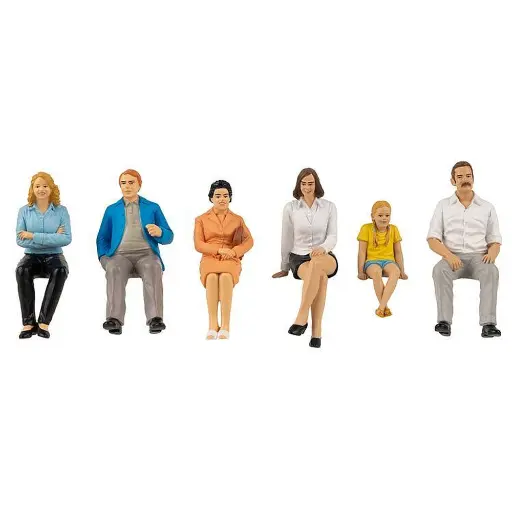 [PO331508] Lot de 6 personnages à la ville assis Pola G 331508 - G : 1/22.5