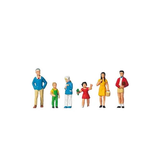 [PR10023] Lot de 6 Enfants - Figurine - PREISER 10023 - Échelle HO 1/87