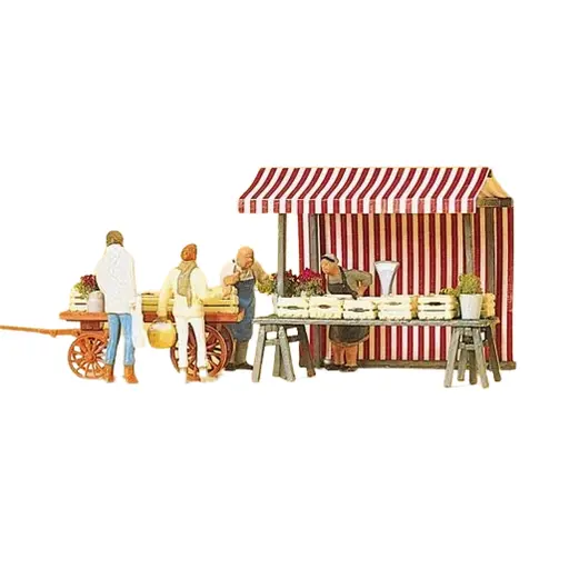 [PR10053] Pack Étalage de Fruits et Légumes - Figurine - PREISER 10053 - Échelle HO 1/87