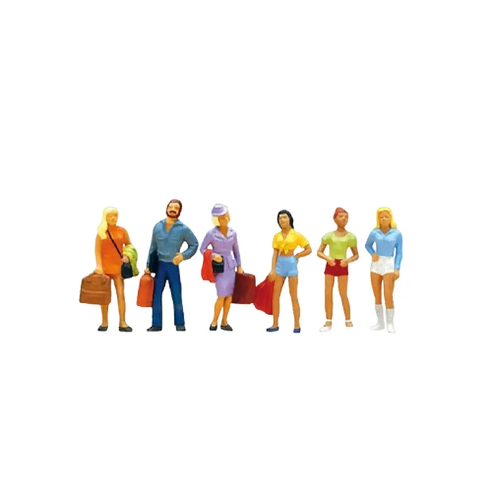 [PR10123] 3 passants et 3 adolescentes - Preiser 10123 - HO 1/87