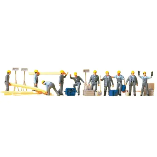 [PR10220] Travailleurs - Preiser 10220 - HO 1/87