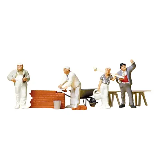 [PR10251] Maçons et accessoires - PREISER 10251 - HO 1/87