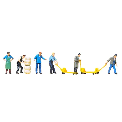 [PR10255] Lot de 6 Livreurs - Preiser 10255 - HO : 1/87