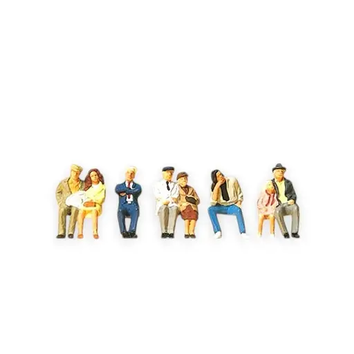 [PR10384] Passagers assis pour le bus et le train