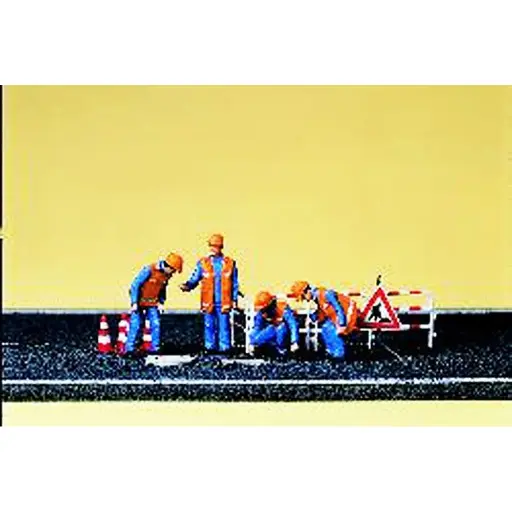 [PR10445] Egoutiers, barrières, plaque d'égout