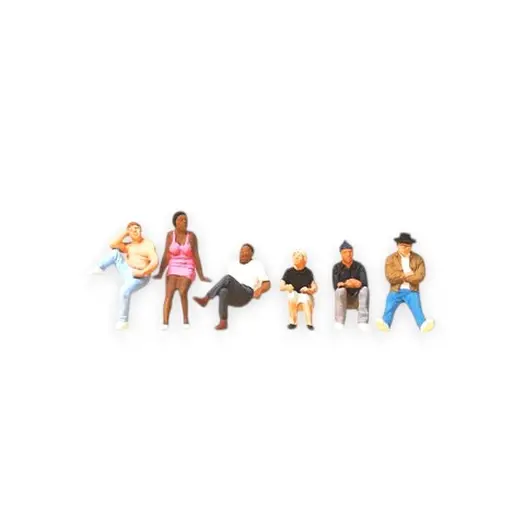 [PR10474] Personnages assis sur des marches