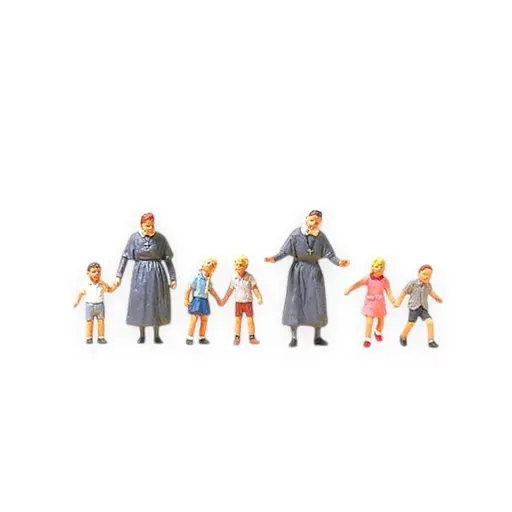 [PR10533] Soeurs protestantes avec enfants