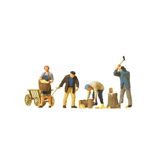 [PR10539] Lot de Figurine - A La Ferme - Preiser 10539 - HO 1/87