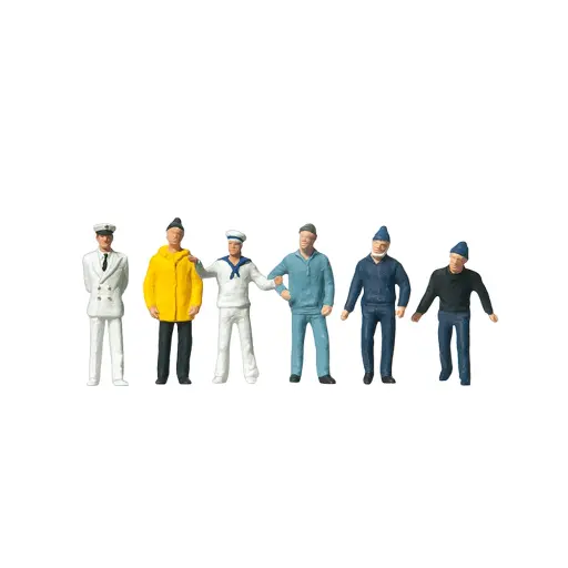 [PR14062] Équipage de Navire - Figurine - PREISER 14062 - Échelle HO 1/87