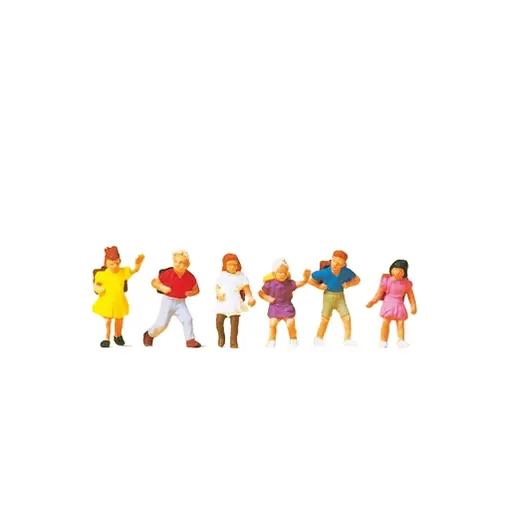 [PR14074] Lot de 6 Elèves - Preiser 14074 - HO 1/87