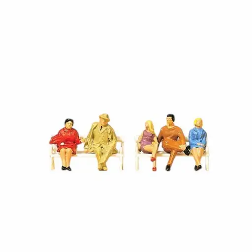 [PR14101] Personnes assises - Preiser 14101 - HO 1/87