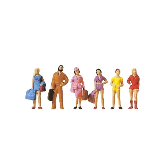 [PR14123] Lot de 6 passagers adolescents - PREISER 14123 - HO 1/87