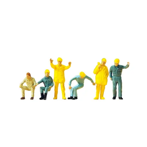 [PR14128] Lot de 6 Grutiers - Preiser 14128 - HO : 1/87