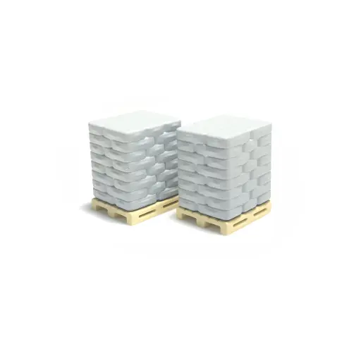 [87T221006] 2 palettes avec sacs de ciment - 87Train 221006 - HO 1/87
