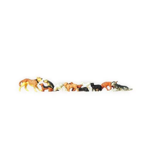 [PR14165] Chiens et chats - Preiser 14165 - HO 1/87