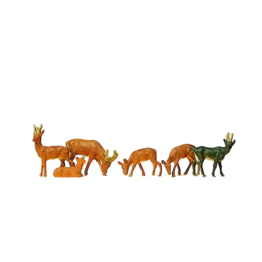 [PR14178] Lot de chevreuils et chamois - Preiser 14178 - HO 1/87
