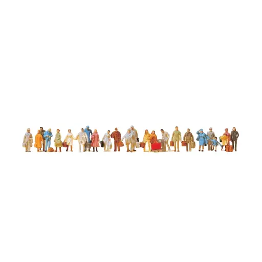 [PR14401] Passagers 24 Personnages - Preiser 14401 - HO 1/87