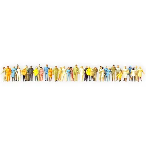 130 Figurines Miniatures Peintes 1:48 - Personnages Colorés Diverses Poses - Pour Trains Miniatures, Dioramas, Décoration