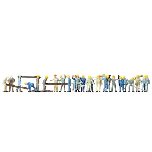 [PR14403] Lot de 24 ouvriers de la voie - Preiser 14403 - HO