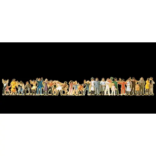 [PR14414] Foule à la fête du village - PREISER 14414 - HO 1/87e