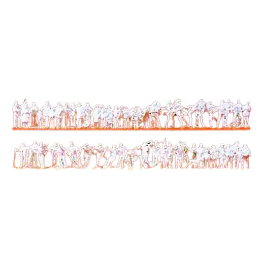 [PR16347] Lot de 65 Personnages - En Hiver - A Peindre - PREISER 16347 - HO : 1/87