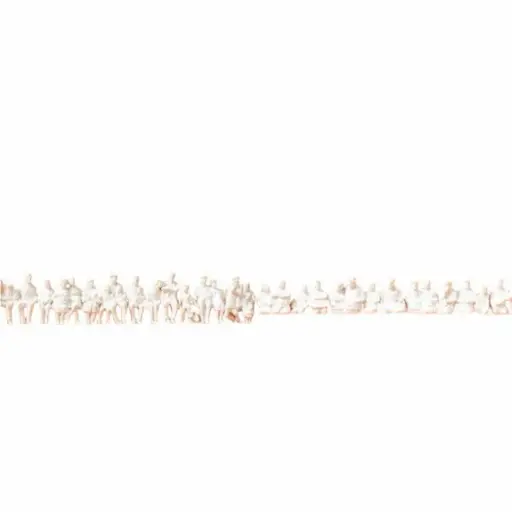 [PR16349] Passagers assis avec ou sans jambes 36 personnages à peindre - Preiser 16349 - HO 1/87
