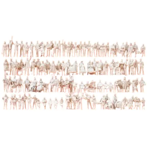 [PR16352] A la gare 120 personnages - Preiser 16352 - HO 1/87