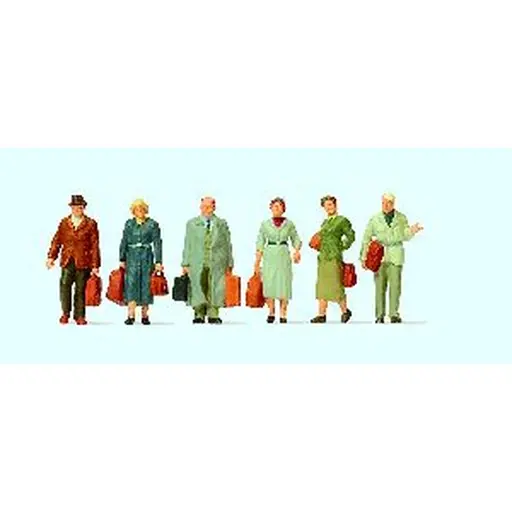[PR10582] Passagers Marchant - Preiser 10582 - HO 1/87