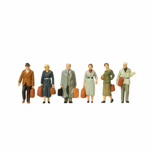 [PR10582] Passagers Marchant - Preiser 10582 - HO 1/87