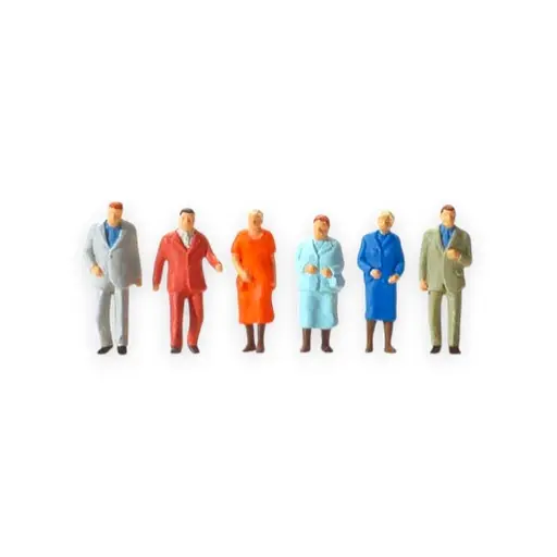 [PR14059] Lot de 6 passants - PREISER 14059 - HO 1/87