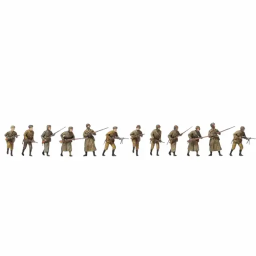 [PR16600] Soldats d'infanterie de l'URSS 1941-1945 avec 12 personnages à peindre