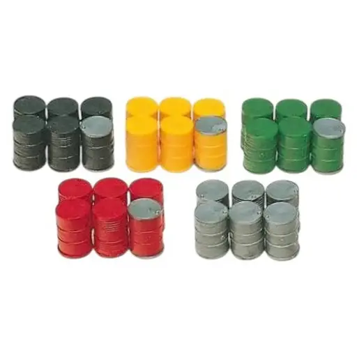[PR17101] 30 fûts en métal - Preiser 17101 - HO 1/87