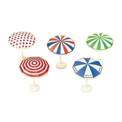 [PR17209] Lot de 5 Parasols - Preiser 17209 - HO 1/87