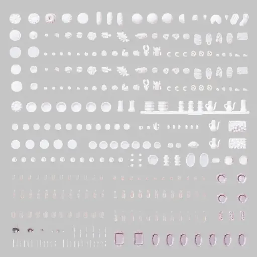 [PR17220] Ustensiles de table, aliments - Preiser 17220 - HO 1/87