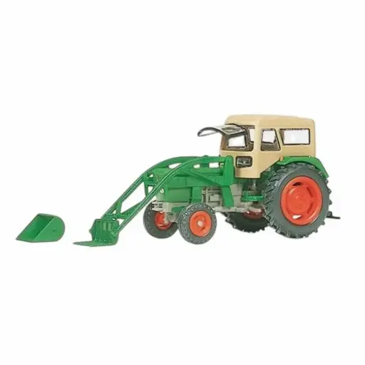[PR17923] Tracteur Deutz D 6206 BAAS avec chargeur - Preiser 17923 - HO 1/87