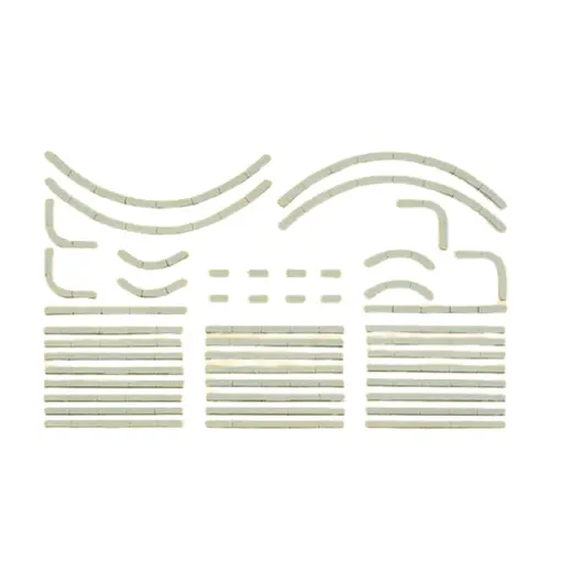 [PR18200] Bordures de Trottoir - Pierre - Preiser 18200 - HO 1/87 - 38 pièces