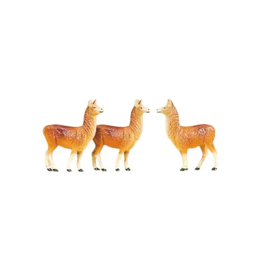 [PR20389] Pack de 3 Lamas - Preiser 20389 - HO 1/87