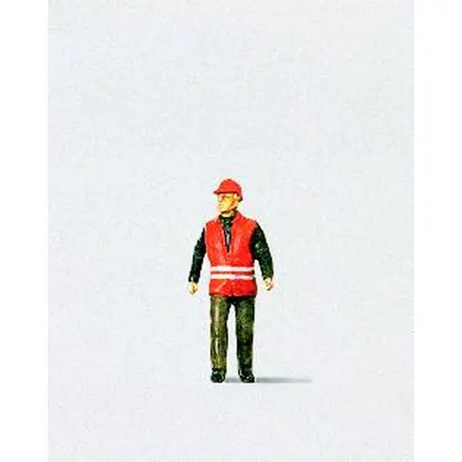 [PR28008] Employé des chemins de fer portant une veste de sécurité