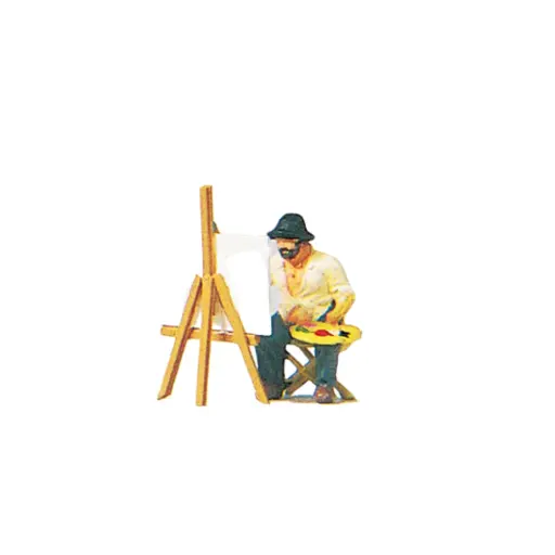 [PR28050] 1 Figurine peintre - Preiser 28050 - HO 1/87
