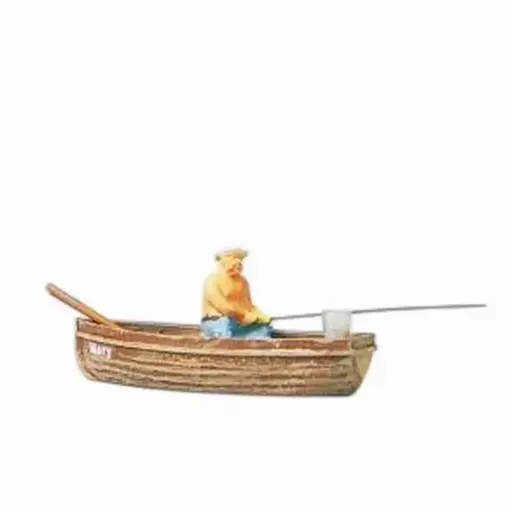 [PR28052] Pêcheur dans Bateau - Preiser 28052 - HO 1/87
